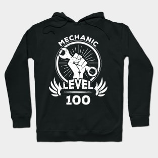 Level 100 Mechanic Gift For Mechanic Hoodie